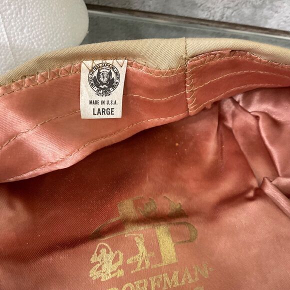 VTG.  Dorfman Pacific Golf Cabbie Cap Newsboy Hat Size L Snap front satin lined - Picture 5 of 7
